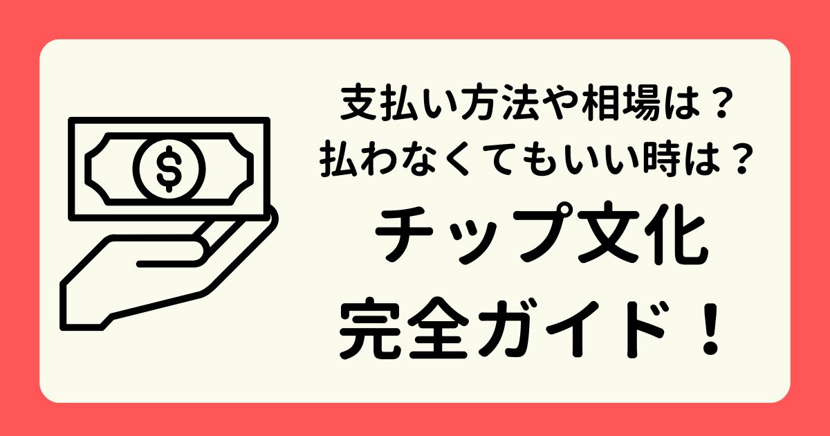 チップ文化完全ガイド